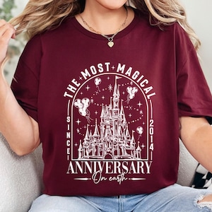 Disneyland The Most Magical Anniversary On Earth Shirt, Disneyland Honeymoon, Magical Castle Anniversary, Magic Kingdom Trip 263382