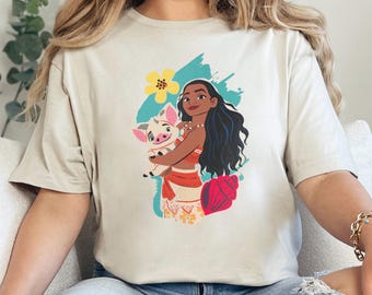 Disney Moana And Pua Shirt, Princess Moana Shirt, Disney Family Shirt, Disney Girls Pua Shirt, Disney Princess Shirt 261740