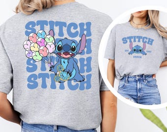 Disney Stitch Est. 2002 Shirt, Stitch Shirt, Cute Stitch Shirt, Disney Shirt, Stitch Balloons Shirt, Stitch Disneyland Shirt 263298