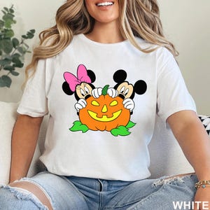 Disney Mickey Minnie Pumpkin Jack O Lantern Shirt, Mickey's Not So Scary Party Costume Tee, Disney Spooky Halloween Shirt 263590