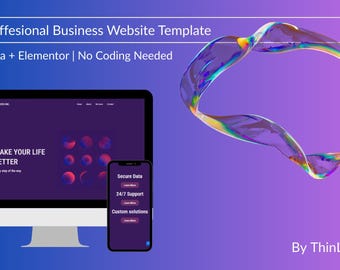 Plantilla de sitio web empresarial de WordPress: Astra + Elementor (descarga digital)