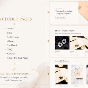 Jewelry Website Template for WordPress | Elementor WooCommerce Theme image 2