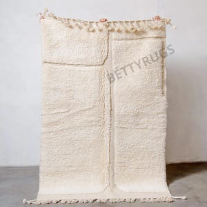 54% OFF WHITE Moroccan shag rug  - Berber rug - Custom rug - Handmade rug - Rug For living room - - Wool Morocco rug - Beni ourain rug 10x12