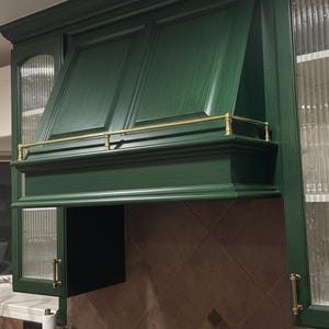 Unlacquered Solid Brass Gallery Rails for Wooden Shelves - Vintage-Inspired Decor Hardware