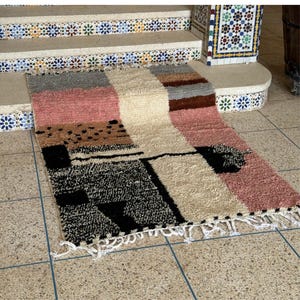 Moroccan Rug , Rug for living room , Handmade area rug , Wool Beni Ourain Rug , Colorful berber Rug , Custom Area Rug 8x10