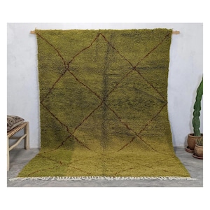 Berber rug, Tapis Berbere, Moroccan rug Hand knotted, Beni ourain rug, all wool berber rug, Custom rug, handmade rug, Genuine lamb wool