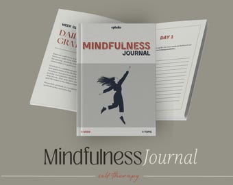 Mindfulness Journal | Therapy Worksheet | Self-Care Planner | Reflection Workbook | Printable Digital Daily Journal