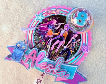 KPOP Cake Topper,  Hunter Cake Topper, Huntrx,  Birthday