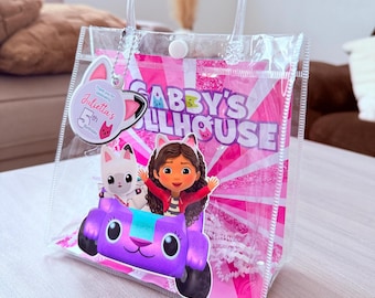 Gabby's Dollhouse Party Favor Bags – Personalized Goodie Bags for Kids Birthday, Cat-Themed Party Supplies