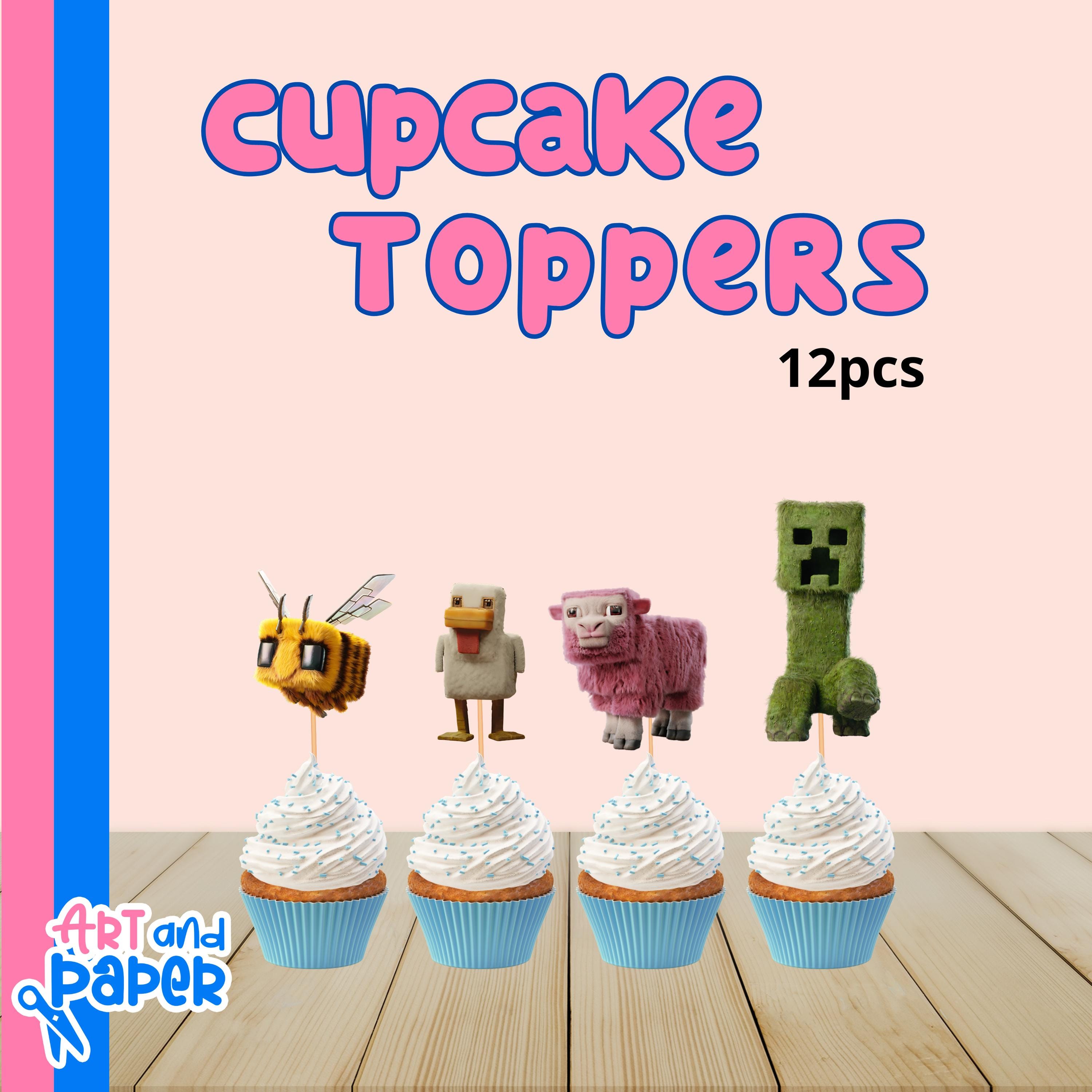 Minecraft Pixel Cake Topper