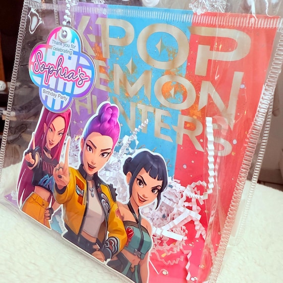 Huntrx K-Pop Goodie Bags – Personalized Party Favor Bags for Kids Birthday
