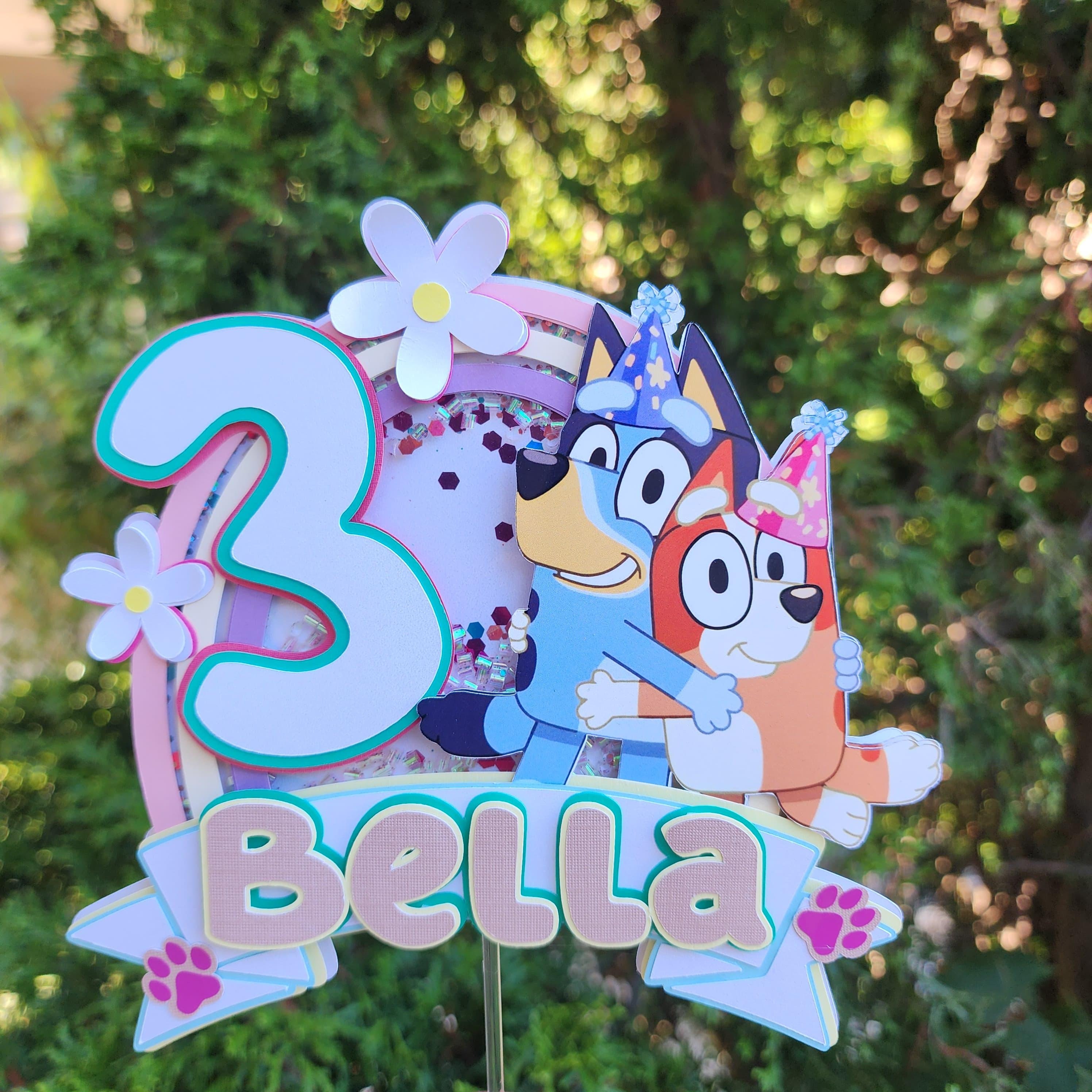 Bluey cake topper