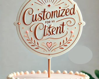 Personalized Birthday Cake Topper