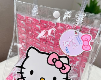 Pink Kitty Goodie Bags – Personalized Birthday Favor Bags for Girls – Custom Name & Age – 2 Sizes – Kitty Party Theme