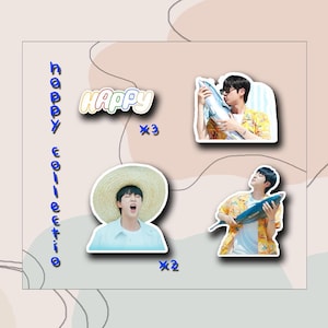 BTS - Happy Jin Sticker Set (mit einem Hauch von Thunfisch)