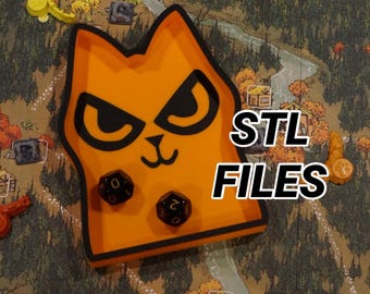 STL FILES - Reversible Root Meeple Dice Trays – 3D Printed Board Game Fan-made Accessory