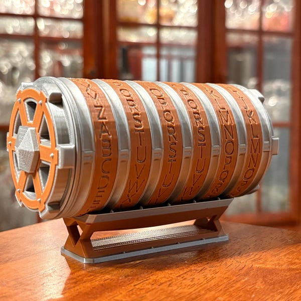 Mechanical Cryptex Lock Box – Resettable Code Puzzle Box • Secret Treasure Storage Gift