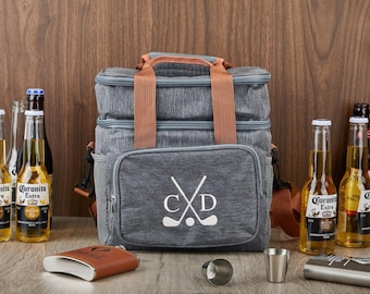 Mochila térmica personalizada para padrinos de boda, mochila térmica para almuerzo, nevera grabada para senderismo, picnic en la playa, nevera para cerveza, regalo para el Día del Padre