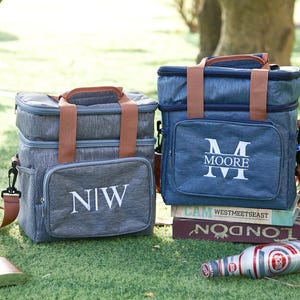 Sac isotherme brodé personnalisé, Grande seau à bière, Sac isotherme personnalisé pour garçons d'honneur, Glacière de golf pour homme, Cadeau personnalisé pour homme d'honneur