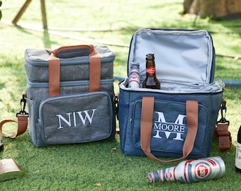 Personalisierte Kühltasche-Strand Picknick Kühler-Lunch Cooler Rucksack-Trauzeugen Geschenke-Trauzeuge Geschenk-Custom Insuliert Tasche-Personalisierte Kühltasche