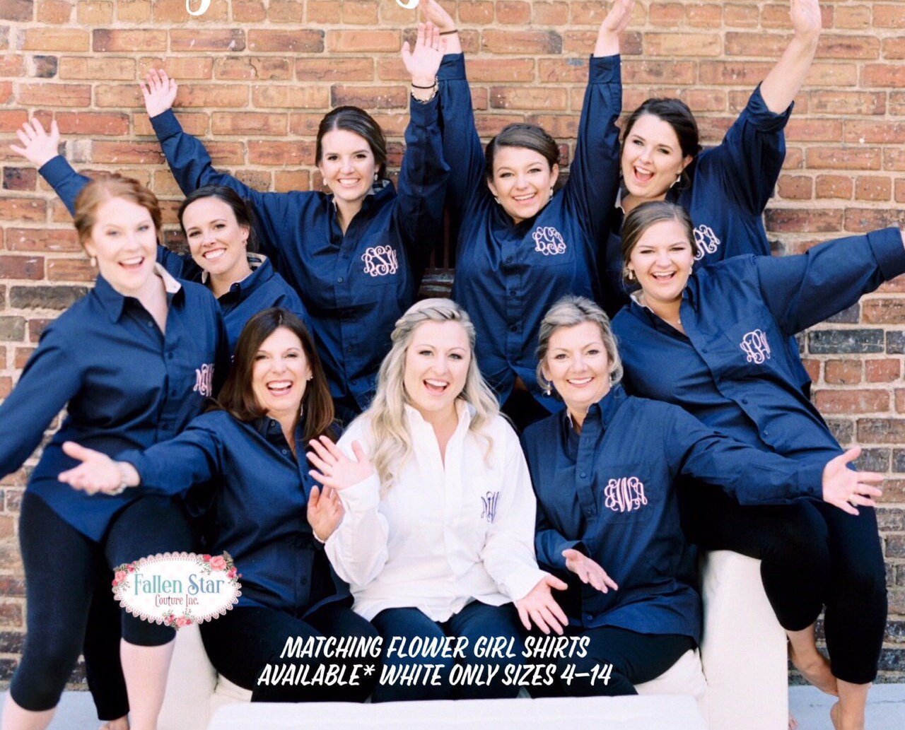 bridesmaid button down shirts