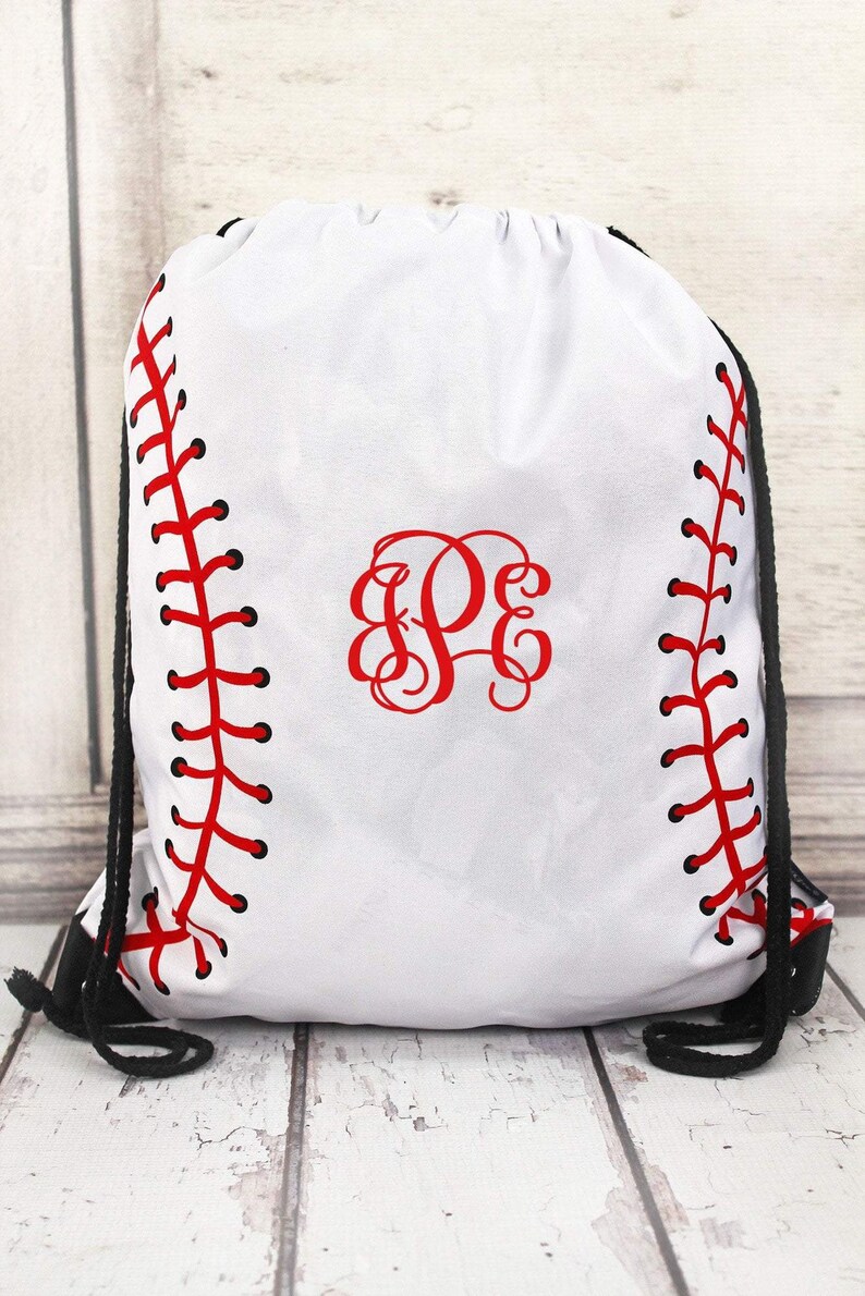 personalized baseball tote bag