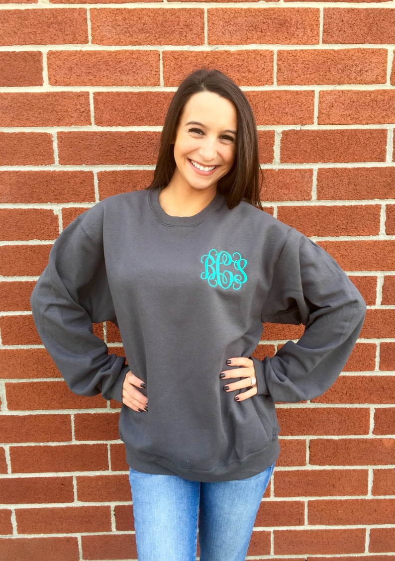 etsy monogram sweatshirt