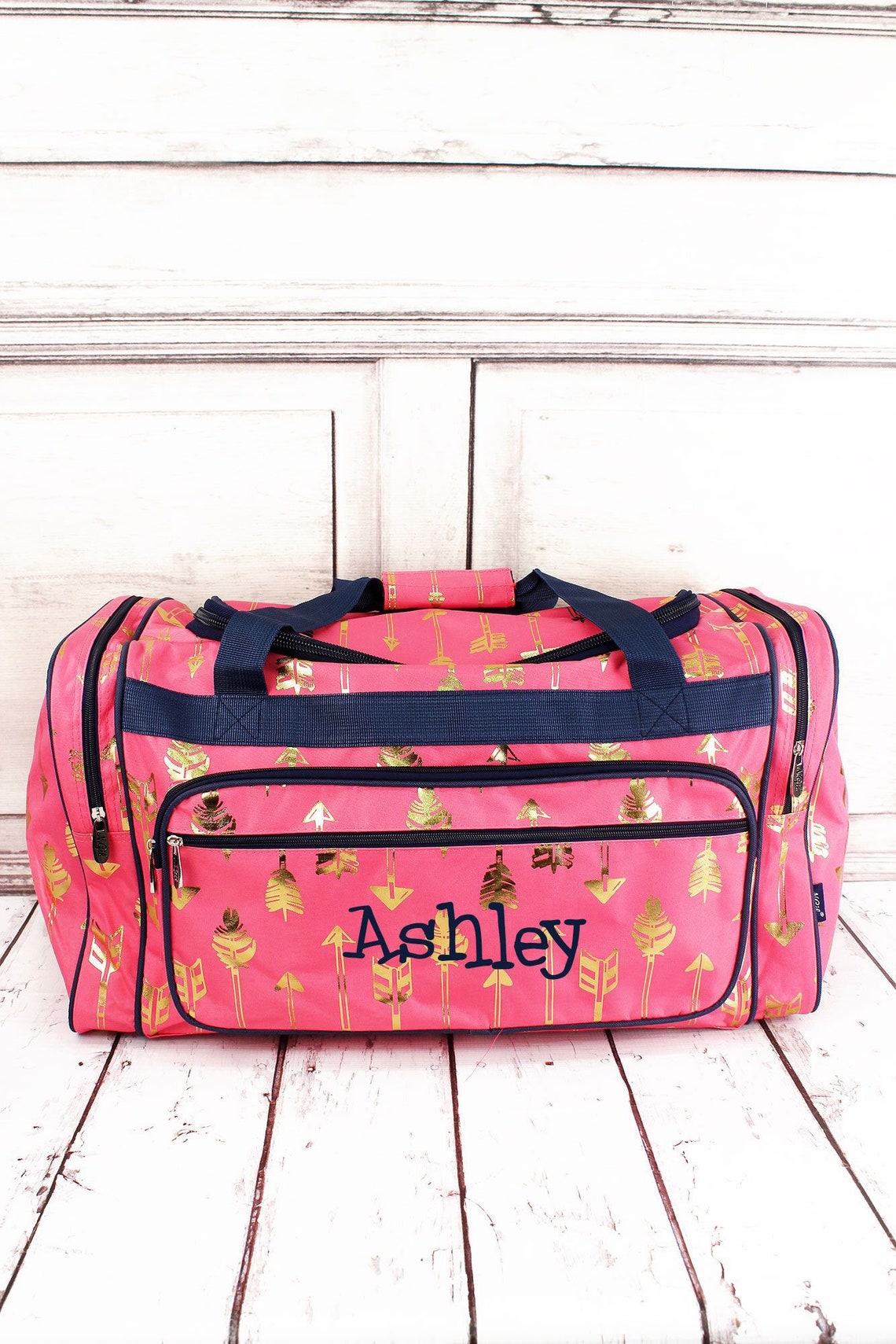 Arrow Print Weekender Monogrammed Duffel Teen Duffle Bag Etsy