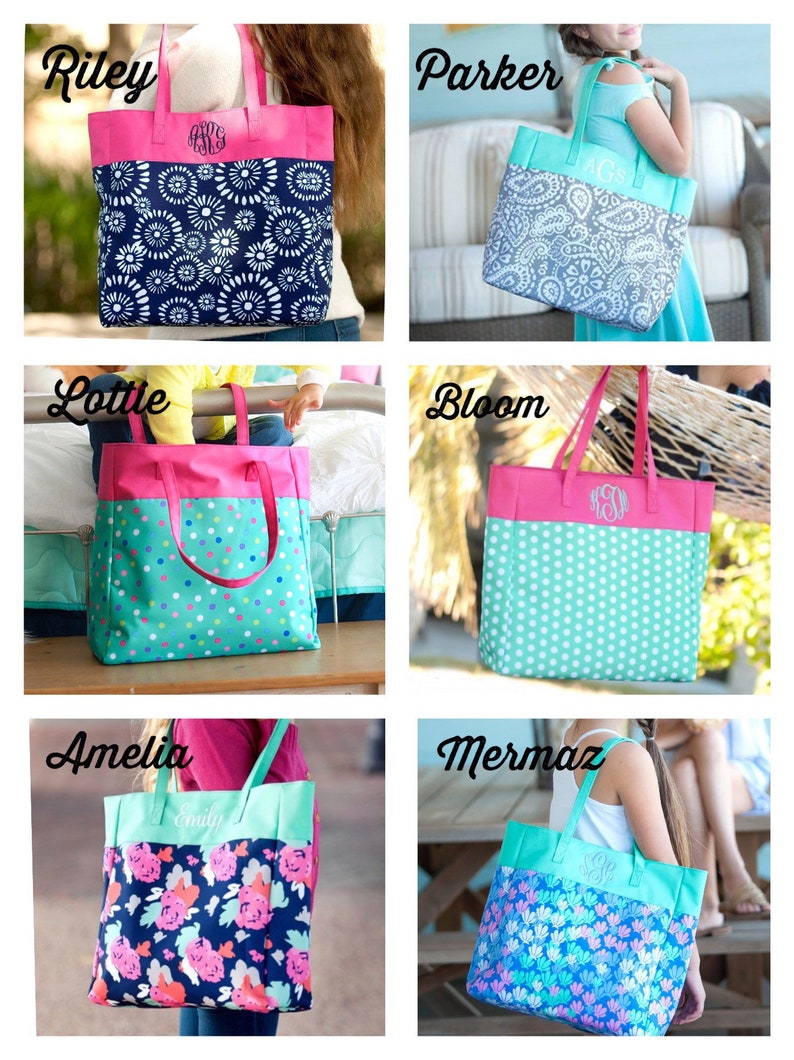 Girls tote bag tween tote bag kids travel bag Etsy