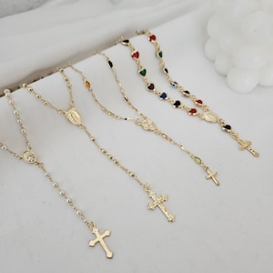 Colar de Rosário com Ouro 18k: Presente Personalizado de Joia Católica