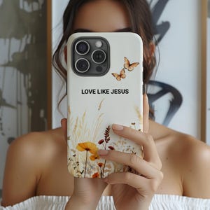 Capa de telefone cristã, capa de telefone com versículos da Bíblia para iPhone 16 15 14 13 12 11 X XR Plus Pro Max, Samsung, Pixel Presente religioso cristão para ela