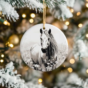 Pferd Ornament, Pferd Liebhaber Geschenk, Weihnachtsbaum Ornament, Reiter Ornament, Reiter Geschenk
