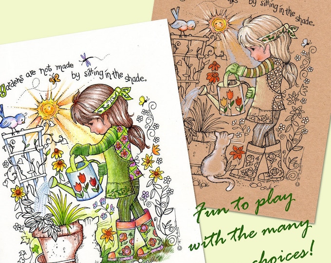 Coloring Book Pages Digital Download Colored Pencils Jel Pens You Print