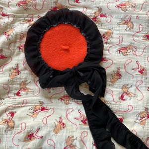 Gothic Pumpkin Halloween Beret