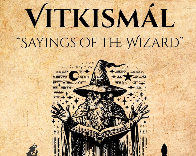 Vitkismál | Illustrated Norse-Inspired Wisdom Book | A Modern Poetic Edda of Power, Silence, and Fate (Digital Download)