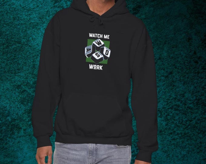 Watch Me Work Hoodie | 3D WASD Sweatshirt | PC Gaming Funny Gift