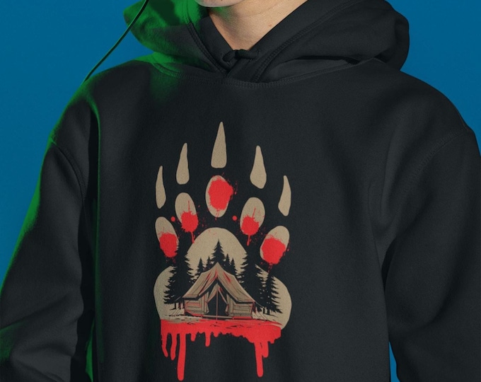 Bear Paw Hoodie - Bloody  Tent Survival sweater