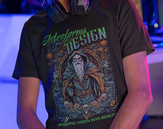 Astroforma Wizard Tee - Mystical Design Studio Shirt, Weave Vision Reality