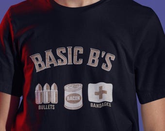Basic B's T-Shirt  | Survival Tee | Gaming Shirt | Gamer Gift