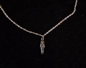 Minimalist Chief Totem Pendant, Link Chain, Native American Talisman
