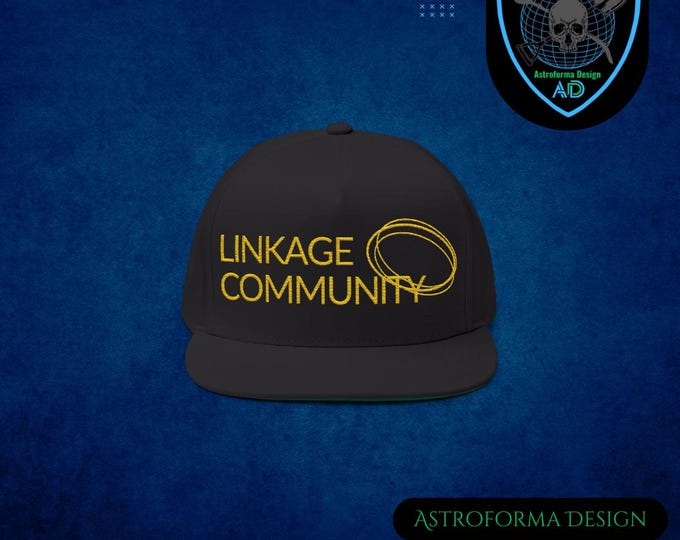 Linkage Flat Bill Cap Embroidered