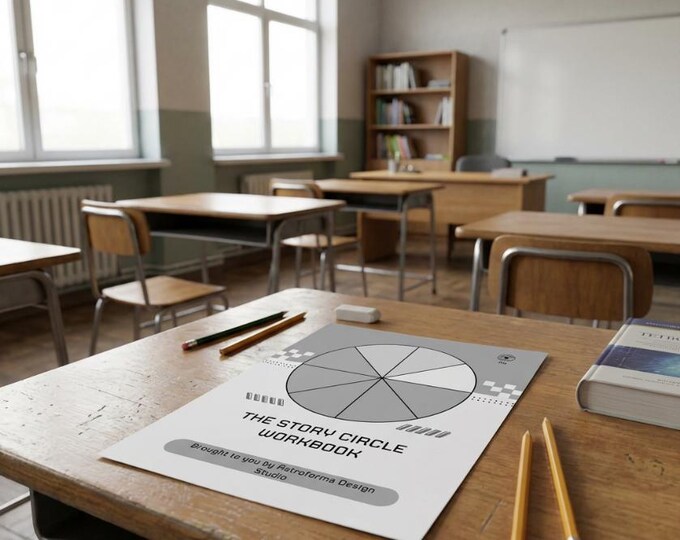 The Story Circle Workbook | ADHD-Friendly 8-Step Story Structure PDF | Printable for Writers & Teachers