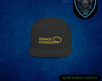Linkage Flat Bill Snapback Embroidered