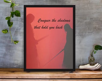 Samurai Warrior Print: Japanese Bushido Art (Digital Download)