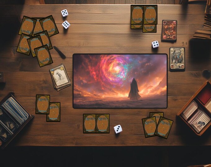 Planes Walker Mana Circle MTG Playmat | Custom Magic the Gathering Desk Mat | TCG Trading Card Game Mat