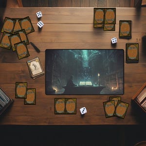 Death Mana Altar Devotion Playmat | Fantasy Spellcaster Table | MTG & TCG Mat