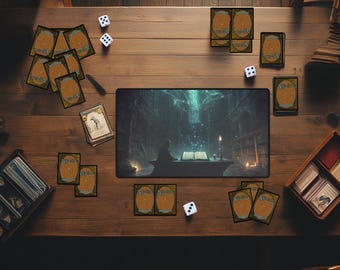 Death Mana Altar Devotion Playmat | Fantasy Spellcaster Table | MTG & TCG Mat