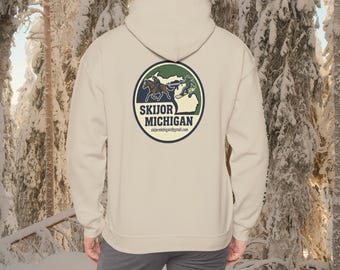 Snowboarding Skijor Michigan Saddle Up & Send It! Hoodie