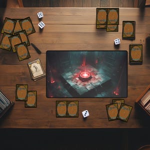 Death Mana Devotion Playmat | Fantasy Spellcaster Table | MTG & TCG Mat