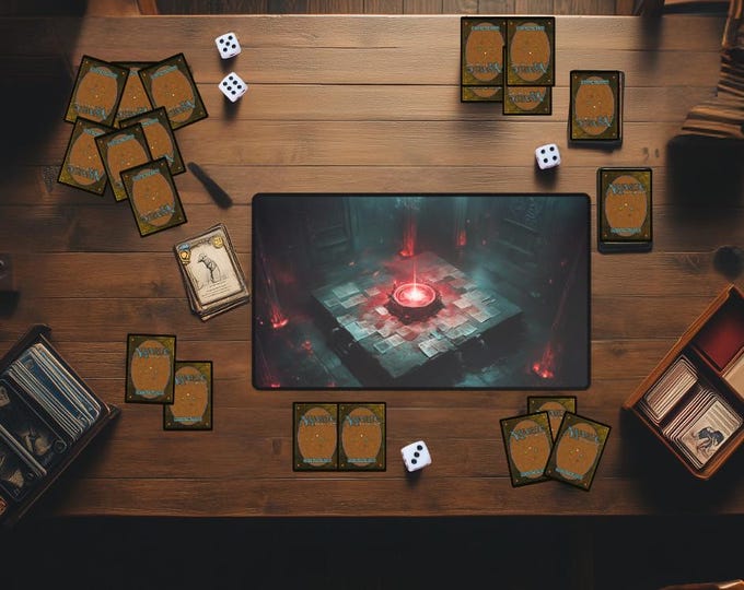 Death Mana Devotion Playmat | Fantasy Spellcaster Table | MTG & TCG Mat